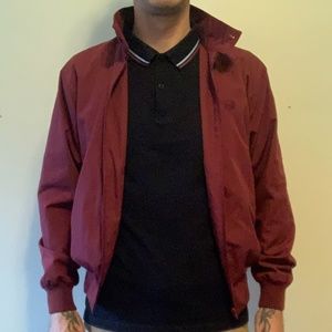 Fred Perry Made in England oxblood harrington 38”